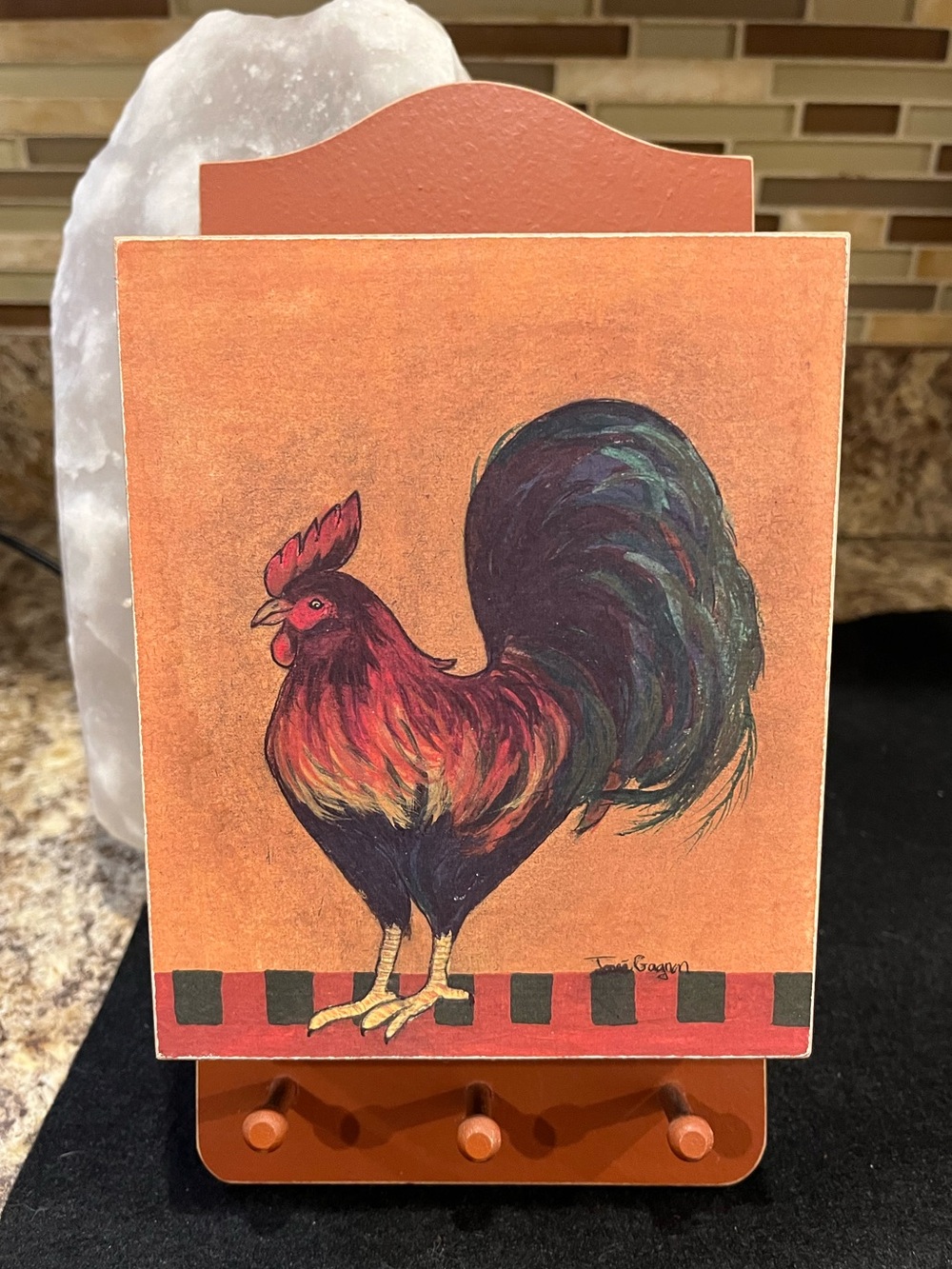 Rooster Wall Key Hook - Mail Holder Made in Quebec